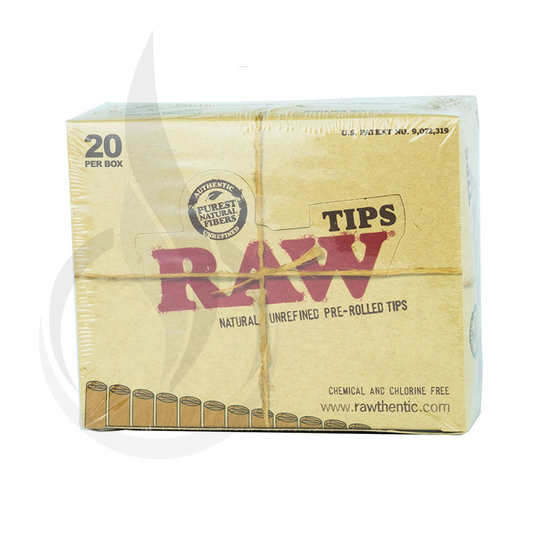 RAW 949 Unbleached Pre-Rolled Tips 20 Packs/Box